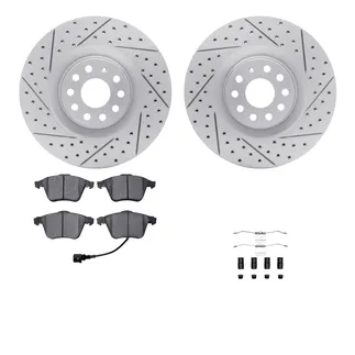 R1 Concepts WBUH1-74045 Brake Rotors - Carbon Coated - D/S W/ Optimum Oe Pads & Hdw